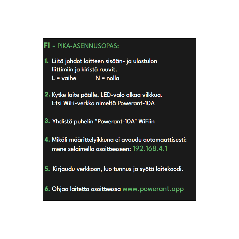 Laadukas pörssisähkörele, maksimi 10A virta - nopeasti verkkopastamme