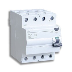 GE 4-napainen 30 mA vikavirtasuojakytkin  40 A. A-tyyppi.