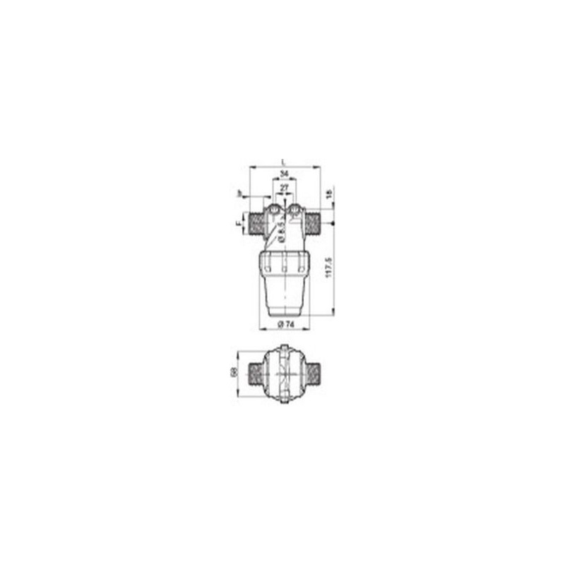 Linjasuodatin 1/2 " ( 50 mesh )